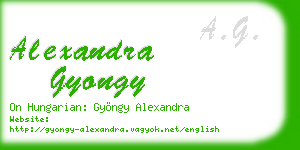 alexandra gyongy business card